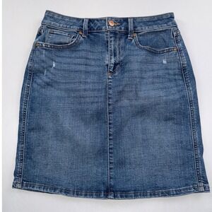 Sonoma Denim Skirt Mini Jean Skirt Casual Everyday Blue‎ Size 4